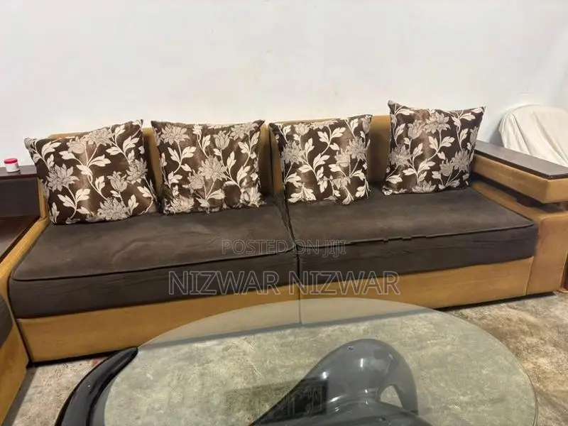 Sofa with Glass Table