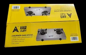 AIKO Gas Cooker Stainless Steel 2 Burner