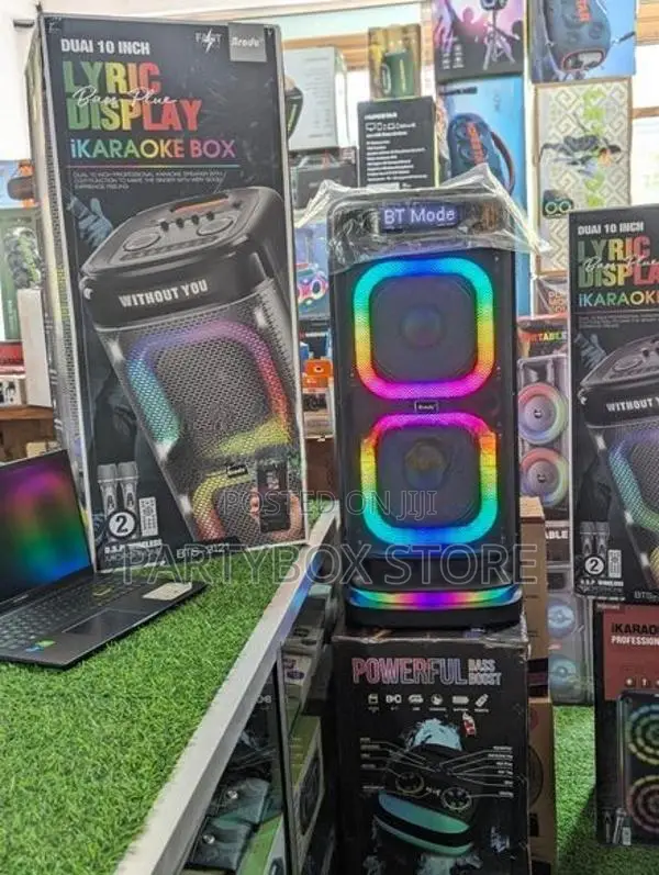 Brodu BTS-2121 High Power Outdoor Party Speakers with Dual Mic (200W)