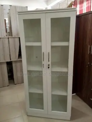 White Melamine Office Cupboard (K-20)