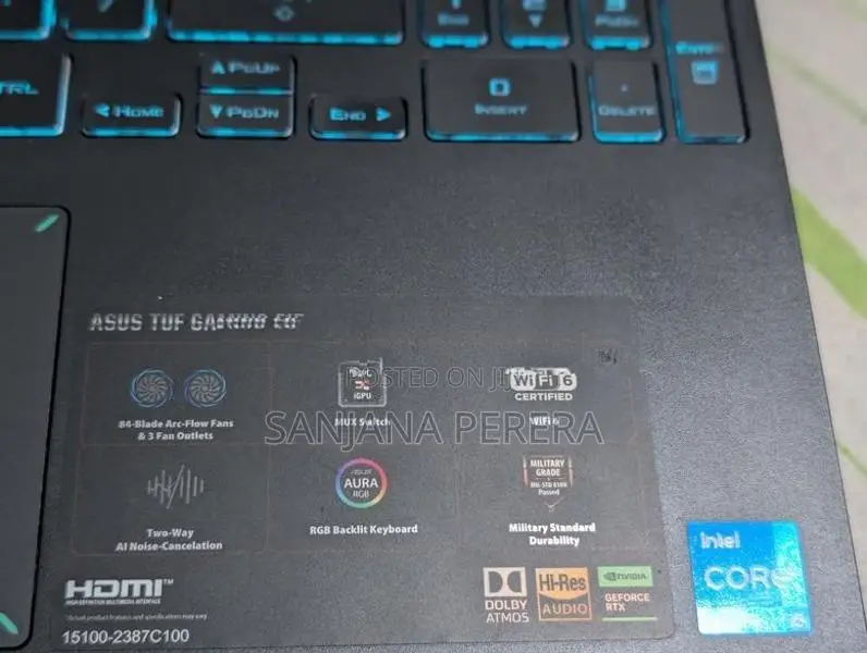 Asus TUF F15 RTX 3050 Laptop