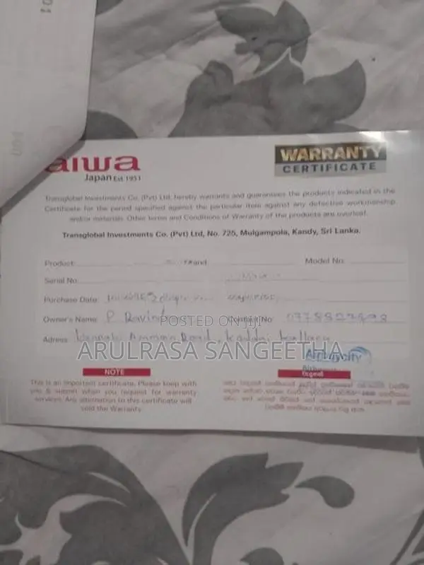 Aiwa 12000BTU Air Conditioner