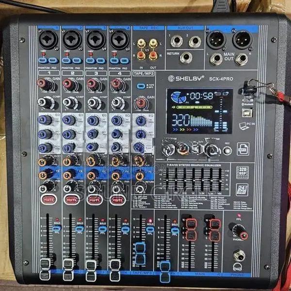Shelby 4 Channel 800w Powered Mixer