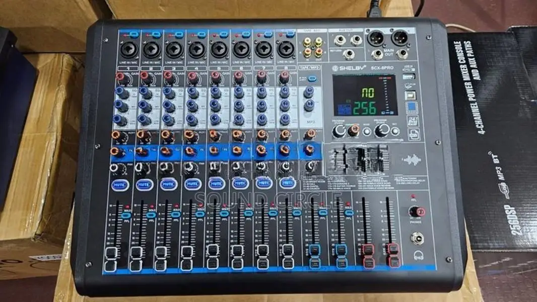 Shelby 8 Channel 1100w Powered Mixer