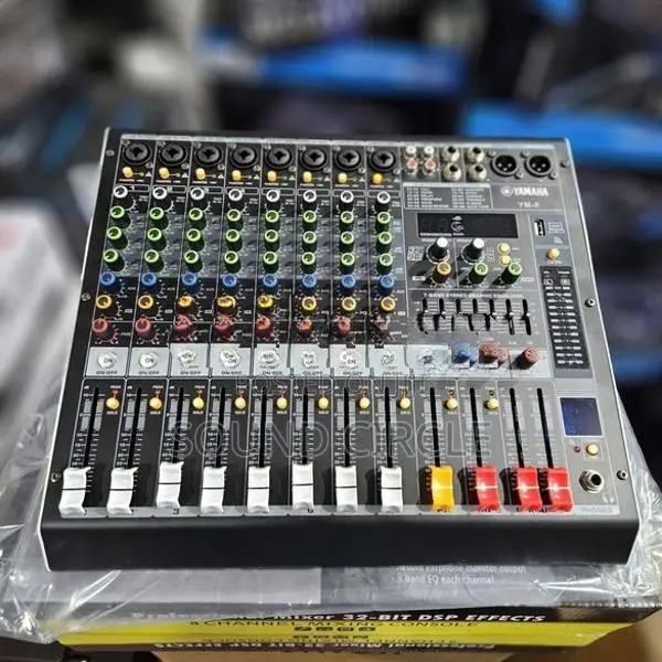 8 Channel Audio Mixer with PC Out (YM-8)