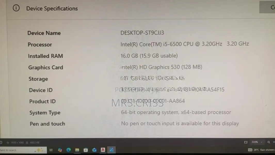 i5 6th gen desktop