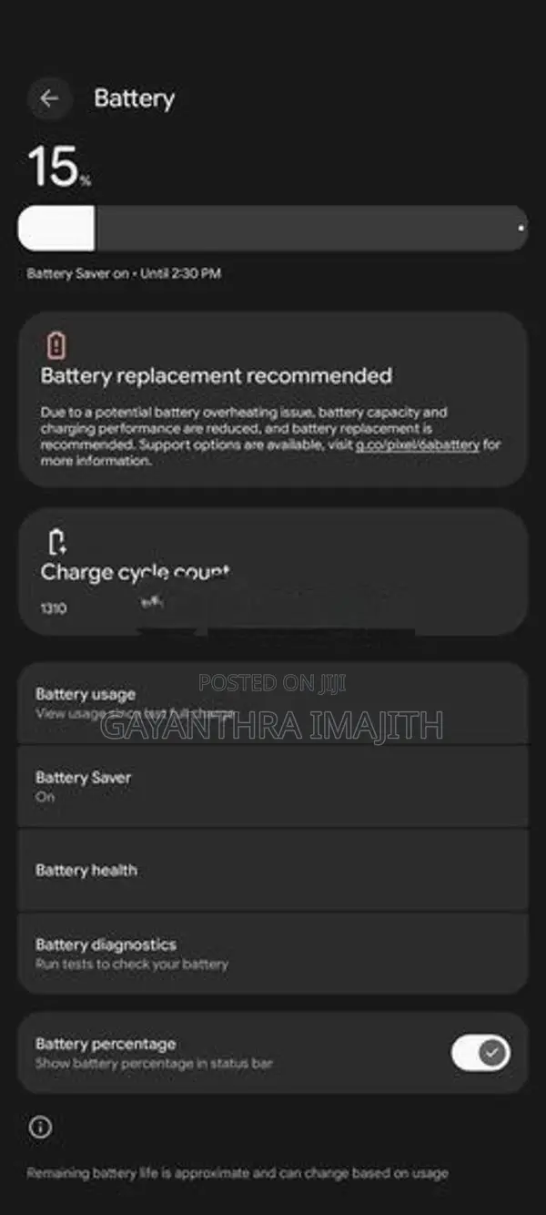 Google Pixel 6a 6GB 128GB (Used)