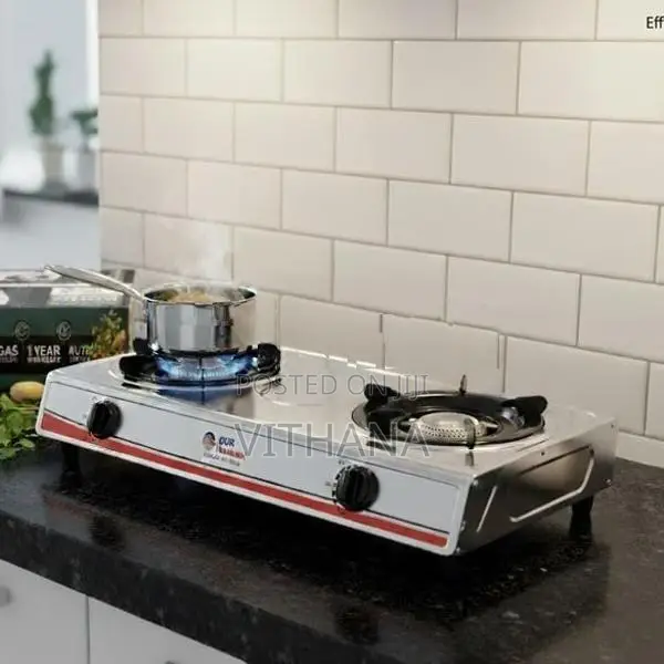 Our National Stainless Steel 2 Burner Gas Cooker