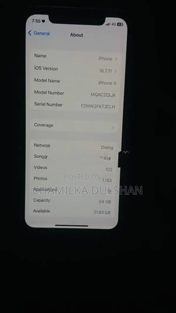 Apple iPhone X (Used)