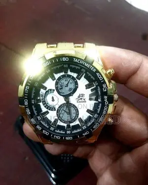 Edifice Brand New Gold Steel Watch for Men