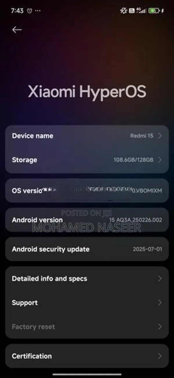 Xiaomi Redmi 15 2026 (Used)