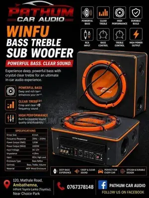 12Inch Kenwood Sub Woofer Bass with Treble