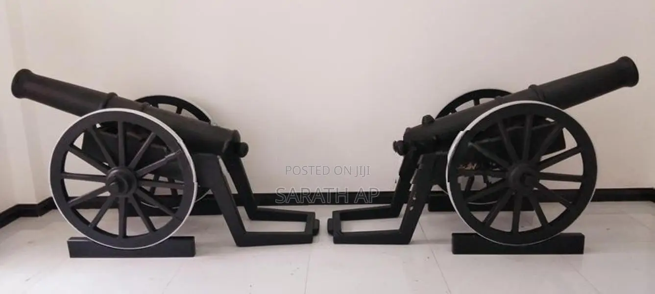 Cement Garden Cannon for Landscape Decor