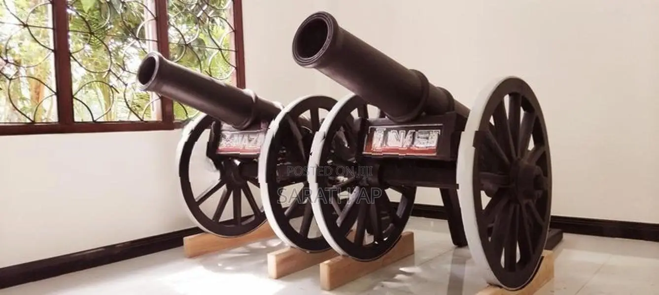 Cement Garden Cannon for Landscape Decor