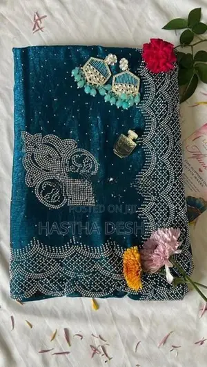 Stone Work Silk Saree