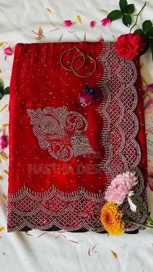 Stone Work Silk Saree