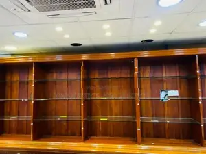 Wooden shop Display Rack with Glass shelves-For Textile/Mobile