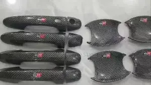 Toyota Hilux Gr Sport Back Carbon Fiber Door Handle Cover 2024