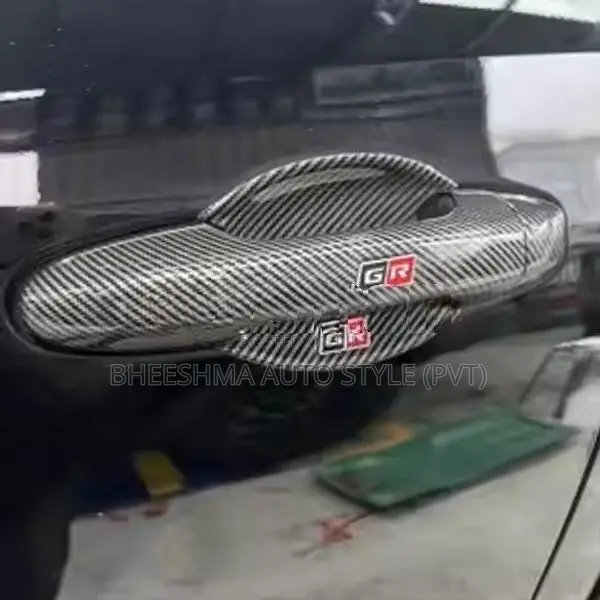 Toyota Hilux Gr Sport Back Carbon Fiber Door Handle Cover 2024