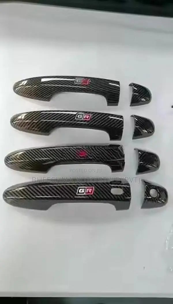 Toyota Hilux Gr Sport Back Carbon Fiber Door Handle Cover 2024