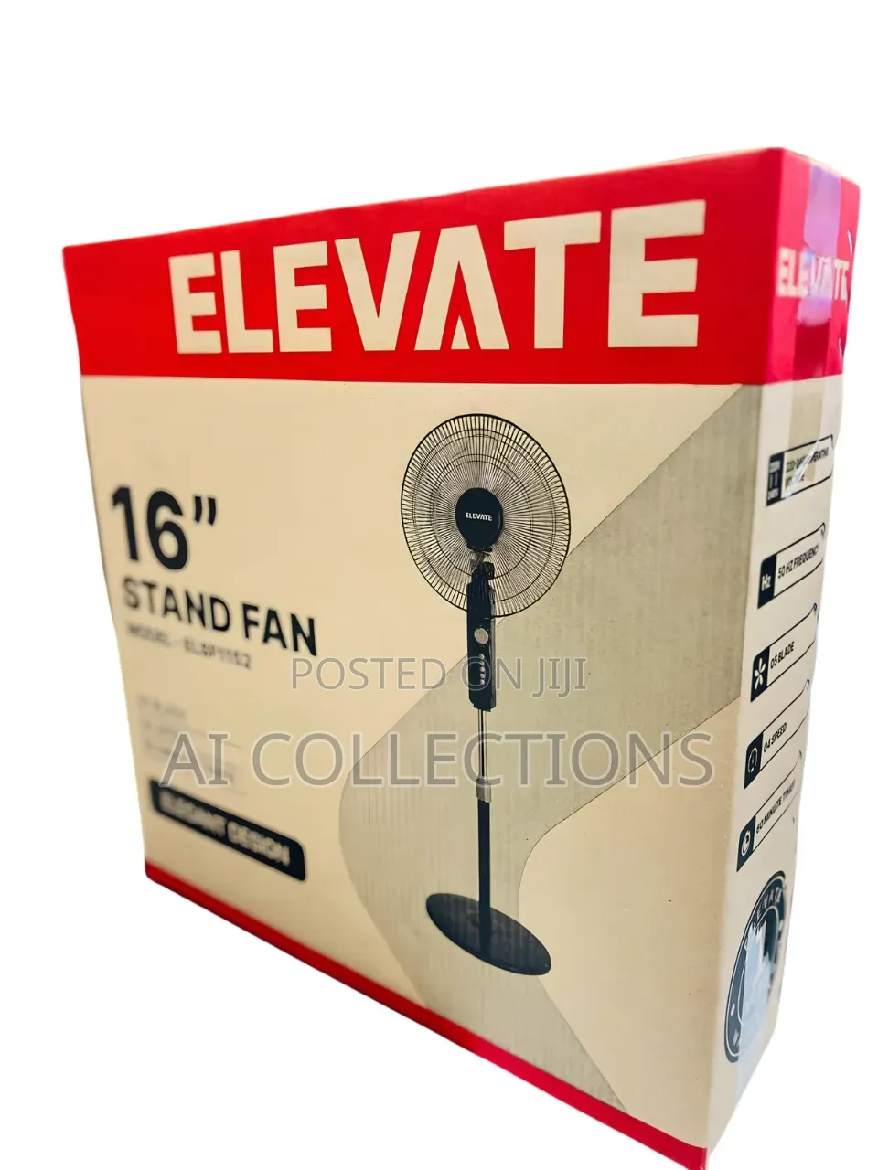 Elevate 16" Stand Fan | Powerful Air Flow | Low Noise Cooling Fan |