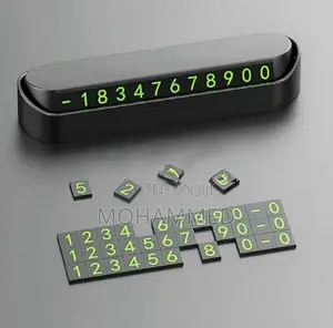 Car Parking Phone Number Holder