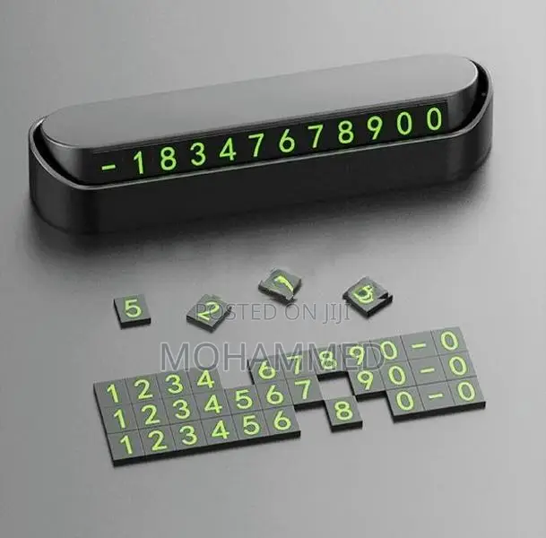 Car Parking Phone Number Holder