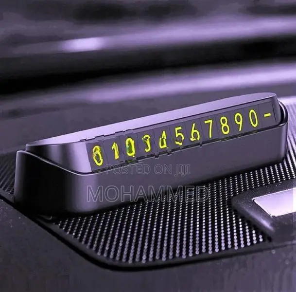 Car Parking Phone Number Holder