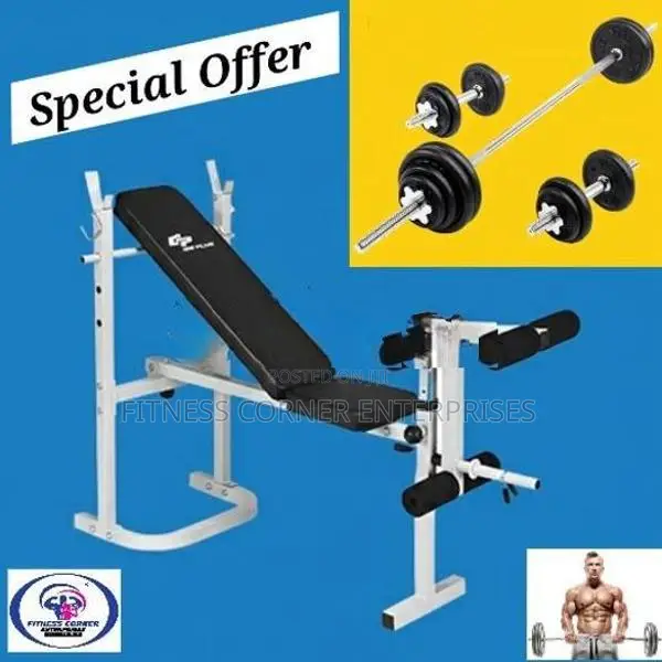Bench With Full Weight Set