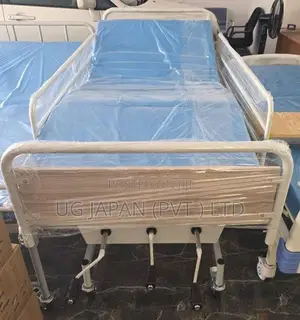 Patient Hospital Bed Three Function Manual With Foldable Mattress