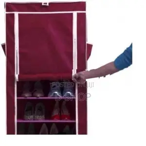 9 Layer Shoe Rack with Dust Cover - 5 ft Storage
