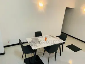 Granite Dining Table with Cushion Chairs