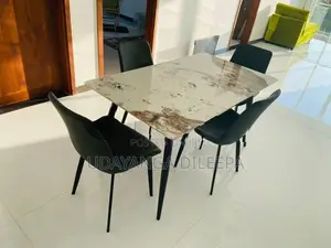 Granite Dining Table with Chairs