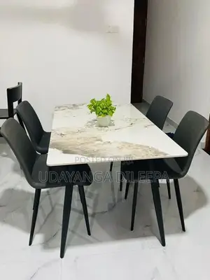 Granite Dining Table with Chairs