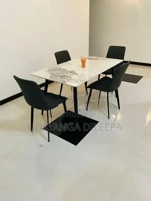 Granite Dining Table with Chairs