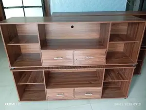 Modern 65” 2 Drawer Melamine Tv Stands