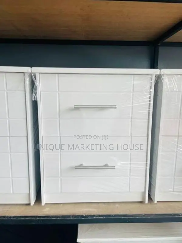 Modern Double Drawer Bedside Cupboards