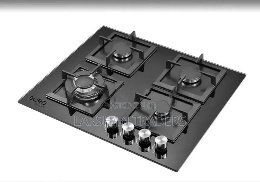Euro (Turkey) Cooker Hob 4 Gas Burner Square Tempered Glass