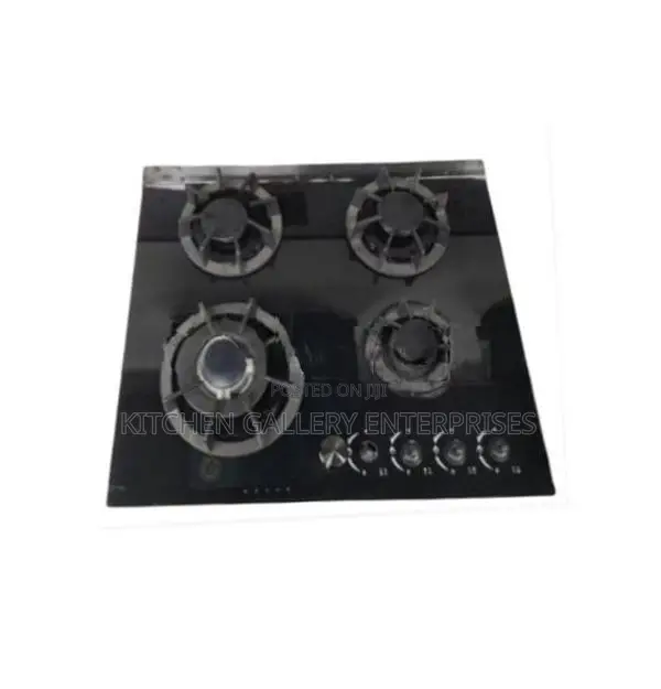 Gas 4 Burner Hob - Domestic (Glass Top)