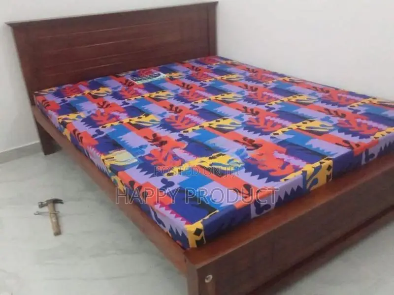72*60 Queen Size Box Bed with Double Layer Mattress