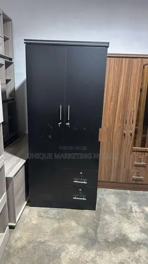 Modern 6 Ft Half Hanging 2D Wardrobe