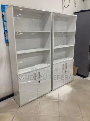 White box file rack with half door (005)