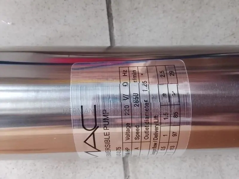 1HP 4-inch stainless steel submersible deep well pump Herman PT 0232