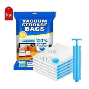 Vacuum Storage 5 Bags with Hand Pump - Luggage Organizer Pack