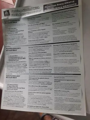 White Mailing Labels