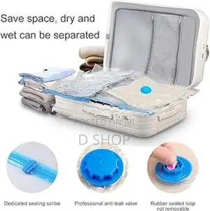 Vacuum Storage 5 Bags with Hand Pump - Luggage Organizer Pack