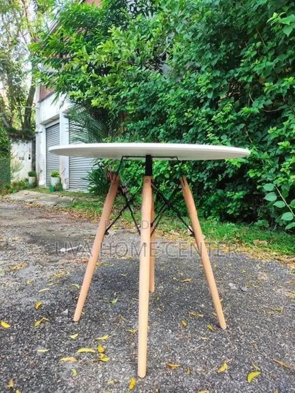 White Abc Round Table 30 Inch