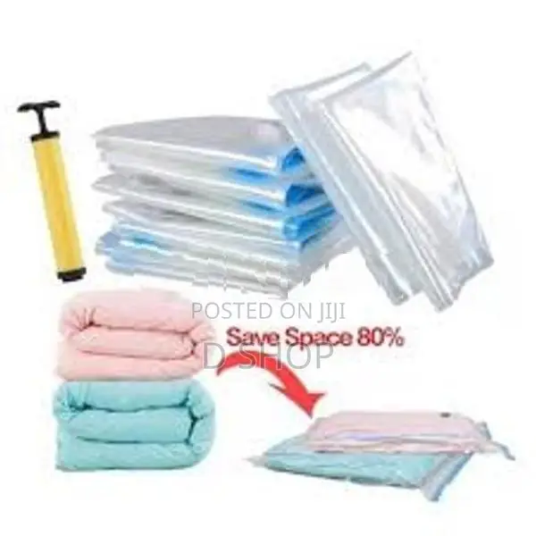 Vacuum Storage 5 Bags with Hand Pump - Luggage Organizer Pack