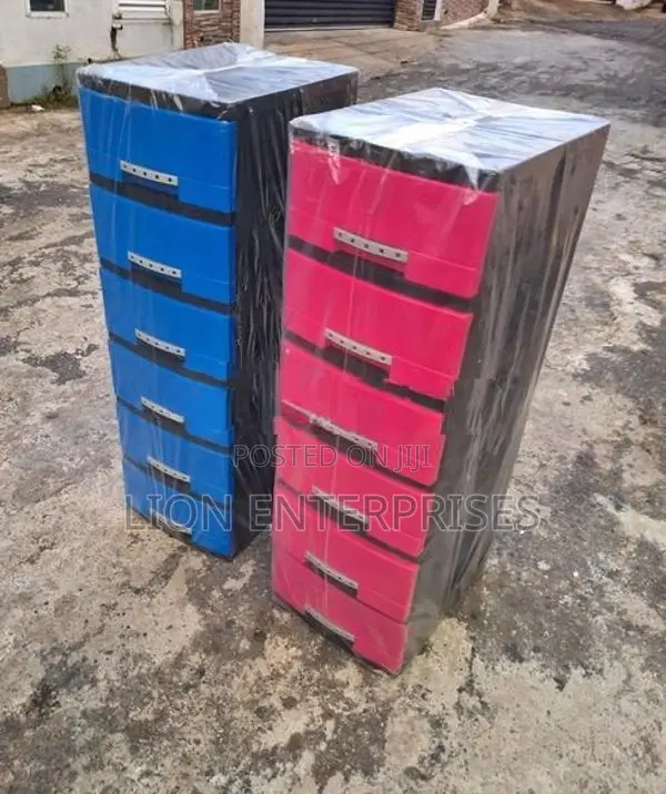 6 Drawer Plastic Cupboards Set