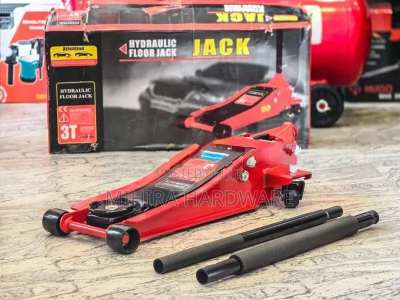 3 Ton Low Profile Double Piston Hydraulic Trolley Jack car 75 - 500mm